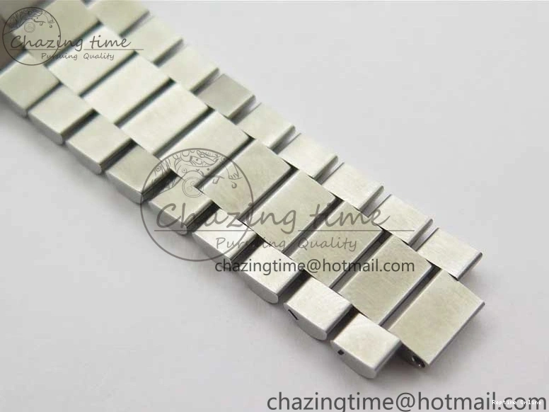 0417 SoftTouch Day-Date 40mm 228239 BP New Dial Version 904 SS Ice Blue T Crystal Markers Dial on SS President Bracelet A 2822